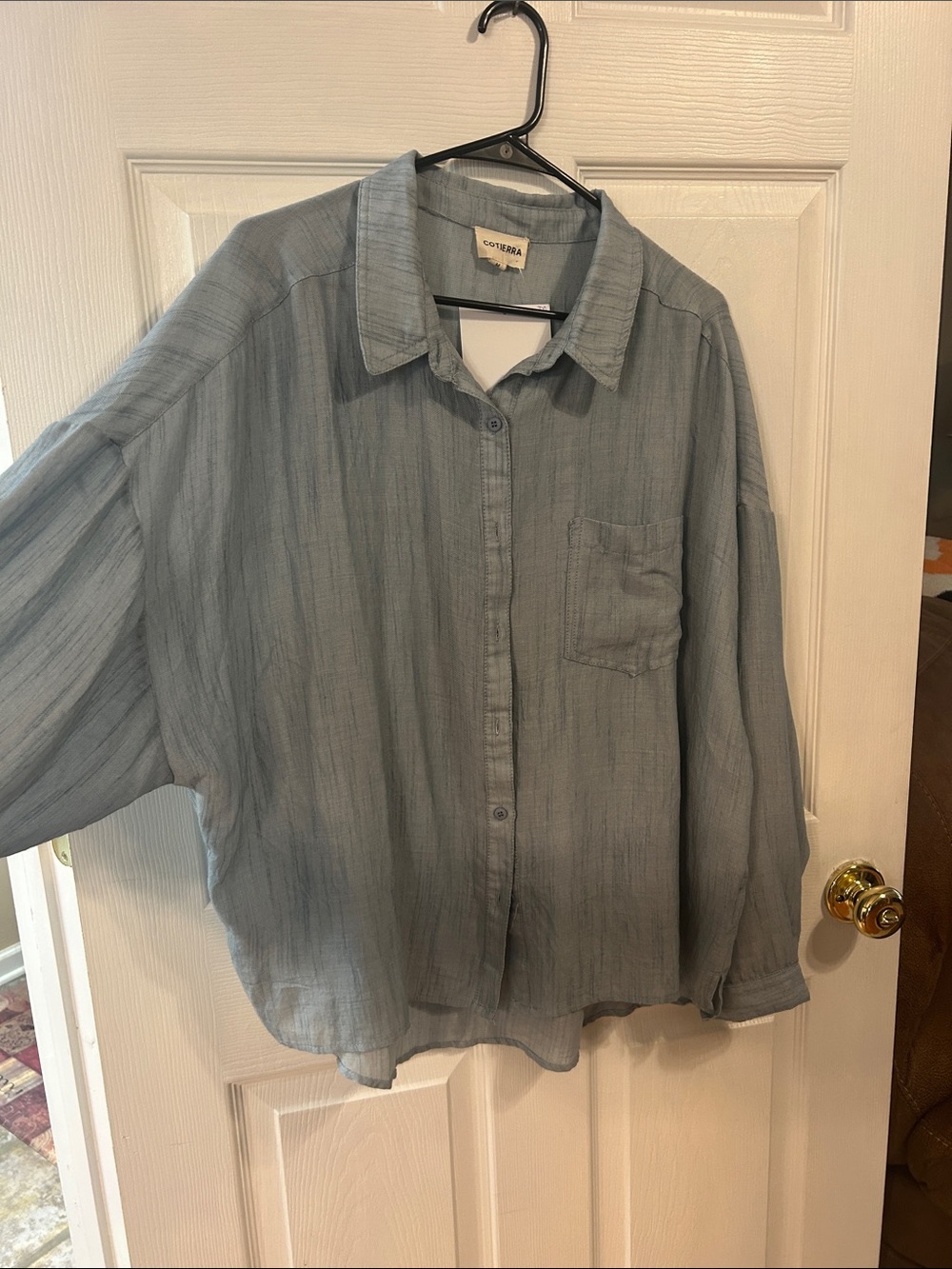 Light Blue Button-Up Shirt - Picture 7 of 7